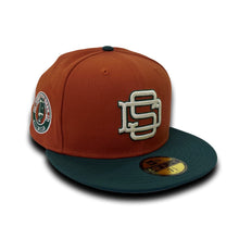 Load image into Gallery viewer, SneakerDads 59Fifty Rust/Dark Green
